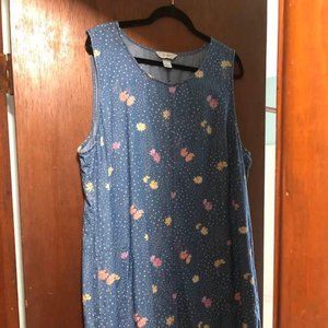 Knee length denim Jumper